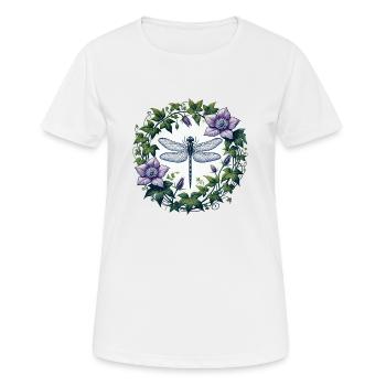 Libellule - T-shirt respirant Femme - blanc - Devant - AI Model Female 172 dark (172cm)