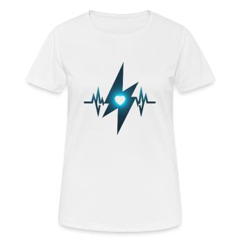 Liebe auf den ersten Blick - Frauen T-Shirt atmungsaktiv - Weiß - Vorne - AI Model Female 172 dark (172cm)