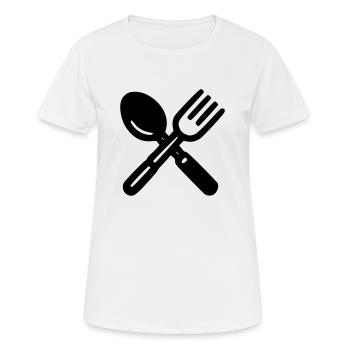 Couverts - T-shirt respirant Femme - blanc - Devant - AI Model Female 172 dark (172cm)