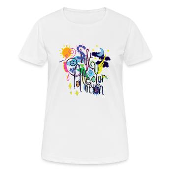 Shift Your Attention - Women's Breathable T-Shirt - white - Front - AI Model Female 172 dark (172cm)