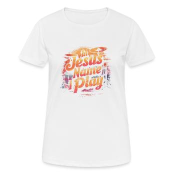 Dynamics in worship - Women's Breathable T-Shirt - white - Front - AI Model Female 172 dark (172cm)