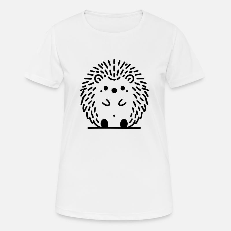 Igel Igelchen Herbst - Frauen T-Shirt atmungsaktiv - Weiß