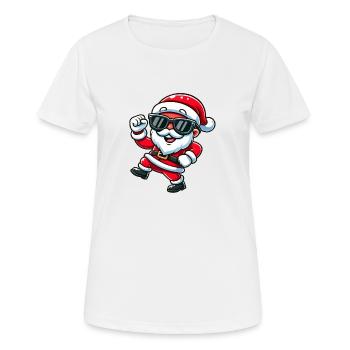 Weihnachtsmann - Frauen T-Shirt atmungsaktiv - Weiß - Vorne - AI Model Female 172 dark (172cm)