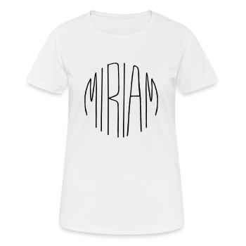 Miriam - Women's Breathable T-Shirt - white - Front - AI Model Female 172 dark (172cm)