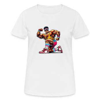 bodybuilder - Women's Breathable T-Shirt - white - Front - AI Model Female 172 dark (172cm)