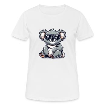 koalabär sonnenbrille - Frauen T-Shirt atmungsaktiv - Weiß - Vorne - AI Model Female 172 dark (172cm)