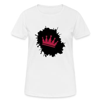 Blobs Crown - Women's Breathable T-Shirt - white - Front - AI Model Female 172 dark (172cm)