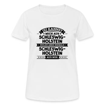 Mein Schleswig-Holstein - Frauen T-Shirt atmungsaktiv - Weiß - Vorne - AI Model Female 172 dark (172cm)