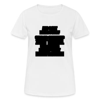 gott ich und der teufel - Frauen T-Shirt atmungsaktiv - Weiß - Vorne - AI Model Female 172 dark (172cm)