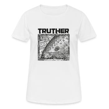 Truther Flammarion Engraving - Frauen T-Shirt atmungsaktiv - Weiß - Vorne - AI Model Female 172 dark (172cm)