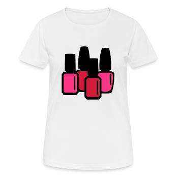 Nail polish - Women's Breathable T-Shirt - white - Front - AI Model Female 172 dark (172cm)