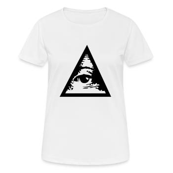 Triangle - T-shirt respirant Femme - blanc - Devant - AI Model Female 172 dark (172cm)