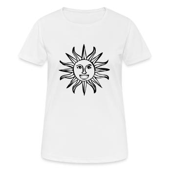 summer sun sunbeam good mood holidays - Women's Breathable T-Shirt - white - Front - AI Model Female 172 dark (172cm)