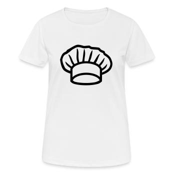 Cuisinier - T-shirt respirant Femme - blanc - Devant - AI Model Female 172 dark (172cm)