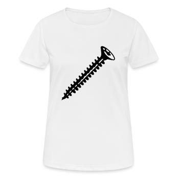 Schraube - Frauen T-Shirt atmungsaktiv - Weiß - Vorne - AI Model Female 172 dark (172cm)