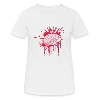 Disgusting bloody brain - Women's Breathable T-Shirt - white - Front - AI Model Female 172 dark (172cm)