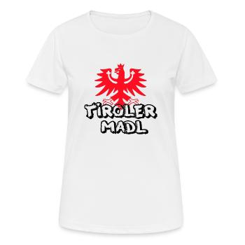tiroler madl 77 - Frauen T-Shirt atmungsaktiv - Weiß - Vorne - AI Model Female 172 dark (172cm)