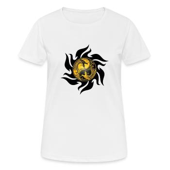 Ich liebe Drachen, Drachen, Drachen Liebhaber, Drachen Ho - Frauen T-Shirt atmungsaktiv - Weiß - Vorne - AI Model Female 172 dark (172cm)