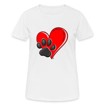 Immer mit dir - Frauen T-Shirt atmungsaktiv - Weiß - Vorne - AI Model Female 172 dark (172cm)