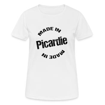 made in picardie - Frauen T-Shirt atmungsaktiv - Weiß - Vorne - AI Model Female 172 dark (172cm)