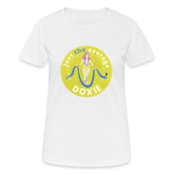 Juste la doxie moyenne. - T-shirt respirant Femme - blanc - Devant - AI Model Female 172 dark (172cm)
