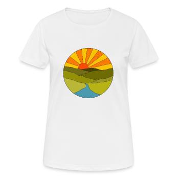 Sunrise - Women's Breathable T-Shirt - white - Front - AI Model Female 172 dark (172cm)