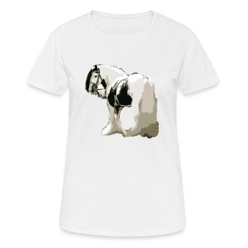 Horse, Tinker, Horse Tinker, Gift Idea - Women's Breathable T-Shirt - white - Front - AI Model Female 172 dark (172cm)