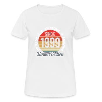 amazing since 1999 - anniversaire - T-shirt respirant Femme - blanc - Devant - AI Model Female 172 dark (172cm)