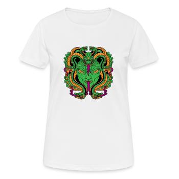 Medusa Face Snake Woman - Women's Breathable T-Shirt - white - Front - AI Model Female 172 dark (172cm)