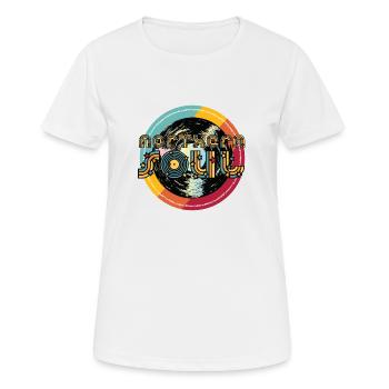 Northern Soul Vintage - T-shirt respirant Femme - blanc - Devant - AI Model Female 172 dark (172cm)