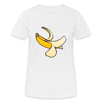 banane - T-shirt respirant Femme - blanc - Devant - AI Model Female 172 dark (172cm)