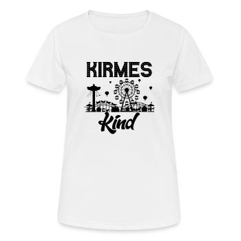 Kirmeskind Jahrmarkt Rummel Volksfest Schausteller - Frauen T-Shirt atmungsaktiv - Weiß - Vorne - AI Model Female 172 dark (172cm)