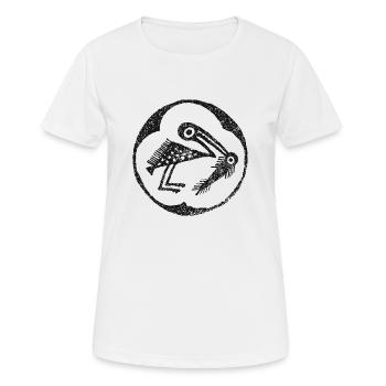 Héron cendré - T-shirt respirant Femme - blanc - Devant - AI Model Female 172 dark (172cm)