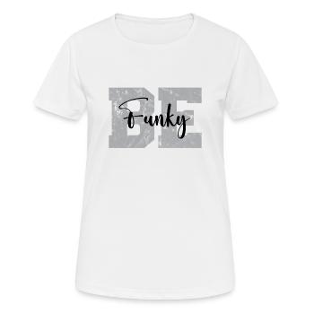 Soyez Funky Vintage - T-shirt respirant Femme - blanc - Devant - AI Model Female 172 dark (172cm)