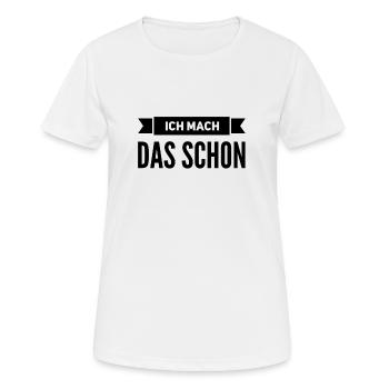 vertrau mir - Frauen T-Shirt atmungsaktiv - Weiß - Vorne - AI Model Female 172 dark (172cm)