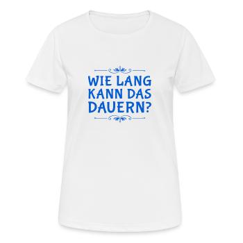ich habe Zeit - Frauen T-Shirt atmungsaktiv - Weiß - Vorne - AI Model Female 172 dark (172cm)