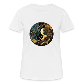 Zwillinge Sternzeichen Geschenk - Frauen T-Shirt atmungsaktiv - Weiß - Vorne - AI Model Female 172 dark (172cm)