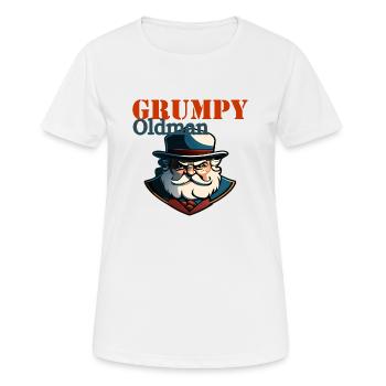 GRUMPY OLD MAN - Women's Breathable T-Shirt - white - Front - AI Model Female 172 dark (172cm)