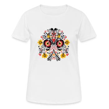 La chouette vintage - T-shirt respirant Femme - blanc - Devant - AI Model Female 172 dark (172cm)