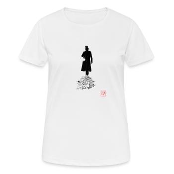 jack the ripper 02 - T-shirt respirant Femme - blanc - Devant - AI Model Female 172 dark (172cm)