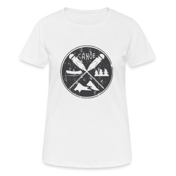 Wassersport - Frauen T-Shirt atmungsaktiv - Weiß - Vorne - AI Model Female 172 dark (172cm)