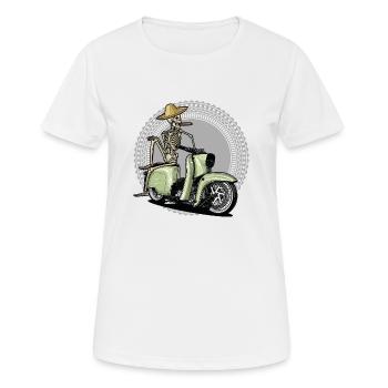 Hirondelle (Mexique) // Illustration - T-shirt respirant Femme - blanc - Devant - AI Model Female 172 dark (172cm)