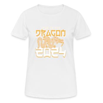 Chinesisches Neujahr Drache China Asian I Geschenk - Frauen T-Shirt atmungsaktiv - Weiß - Vorne - AI Model Female 172 dark (172cm)