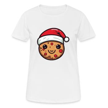 Biscuit de Noël Cuisson - T-shirt respirant Femme - blanc - Devant - AI Model Female 172 dark (172cm)