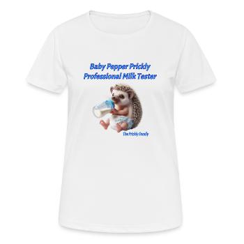 Baby Pepper Prickly Milktester2 - Women's Breathable T-Shirt - white - Front - AI Model Female 172 dark (172cm)