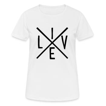 Vie - T-shirt respirant Femme - blanc - Devant - AI Model Female 172 dark (172cm)