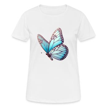 Papillon - Légèreté Envolée - T-shirt respirant Femme - blanc - Devant - AI Model Female 172 dark (172cm)