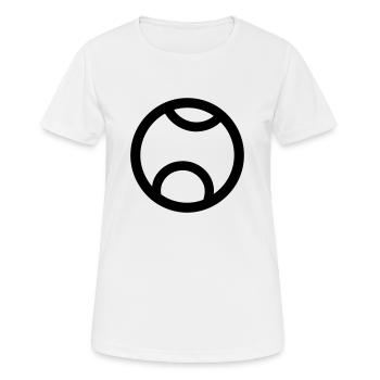 Balle de tennis - T-shirt respirant Femme - blanc - Devant - AI Model Female 172 dark (172cm)