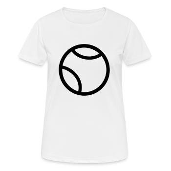 Balle de tennis - T-shirt respirant Femme - blanc - Devant - AI Model Female 172 dark (172cm)