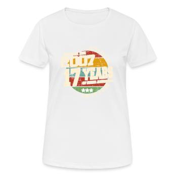 2007 Vintage Retro Classic 17 Jahre - Frauen T-Shirt atmungsaktiv - Weiß - Vorne - AI Model Female 172 dark (172cm)